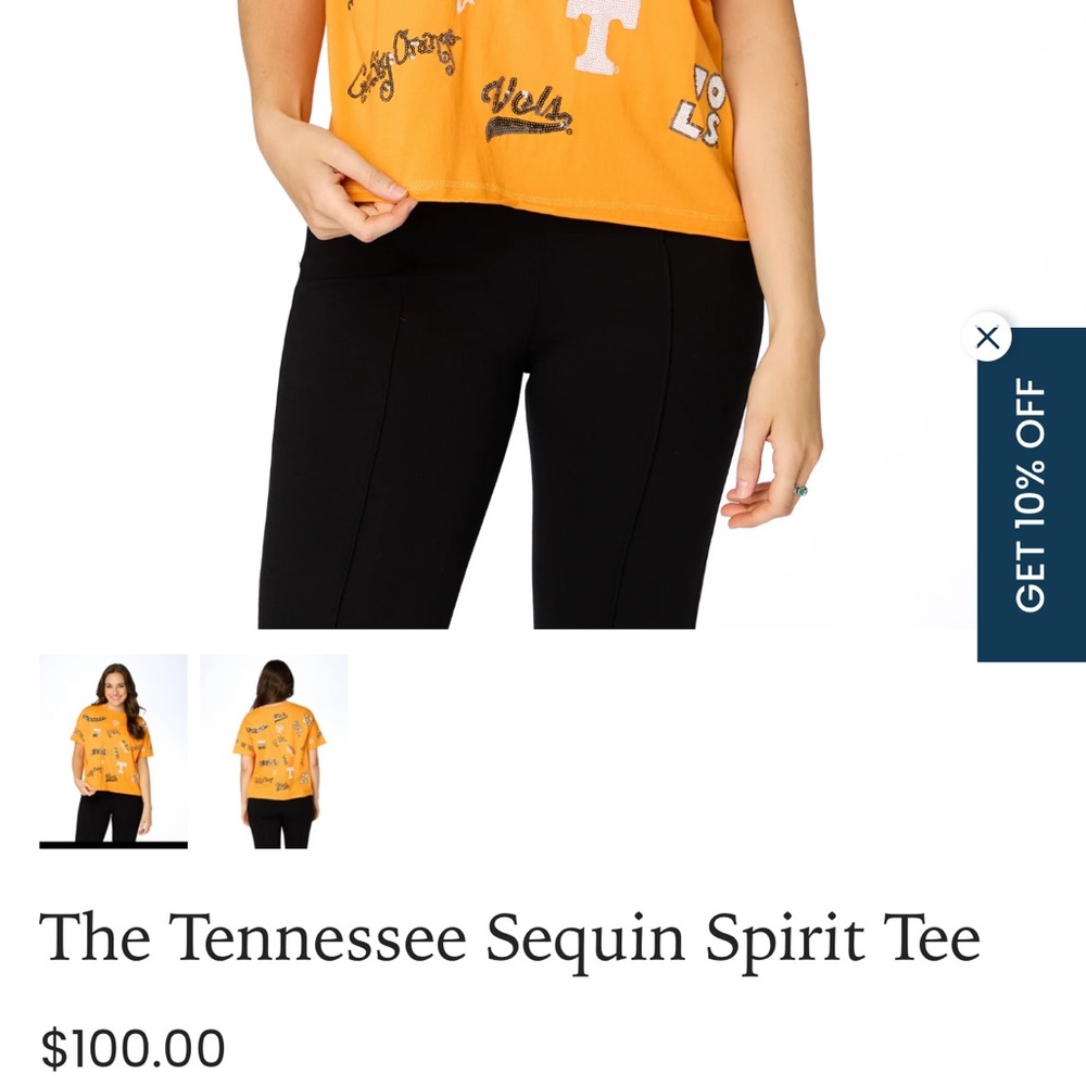 University of Tennessee Volunteers Orange Women's Tee - Picture 3 of 7